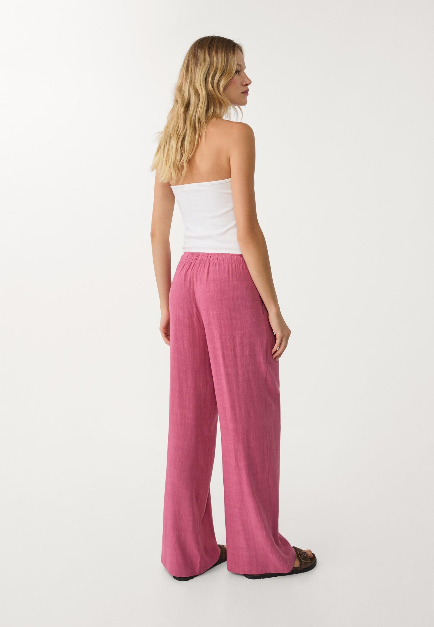 Pantalon lin Rose