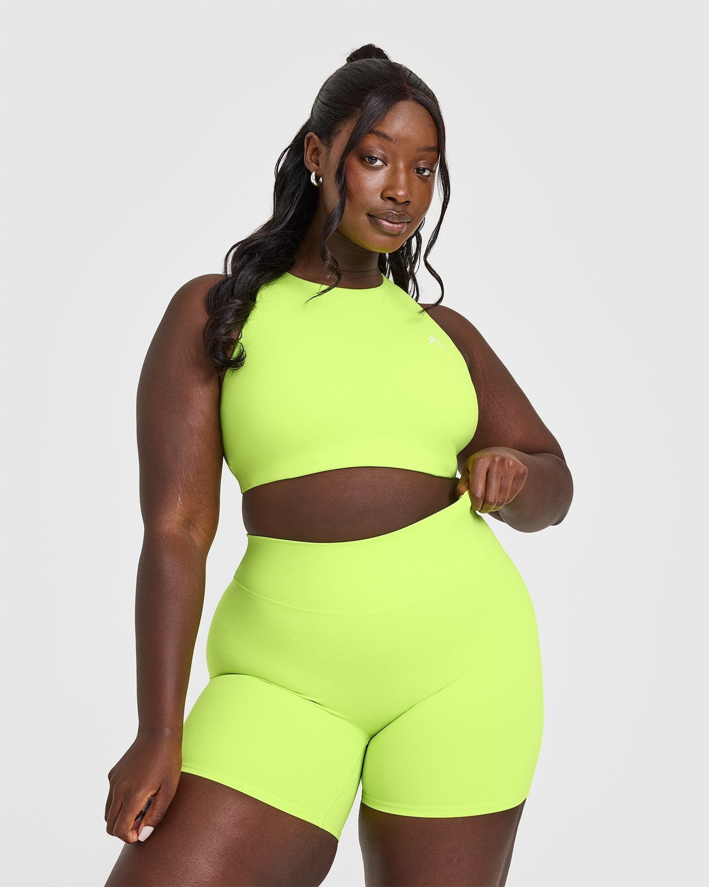 EasyLift™ High Neck Sports Bra | Citrus Green