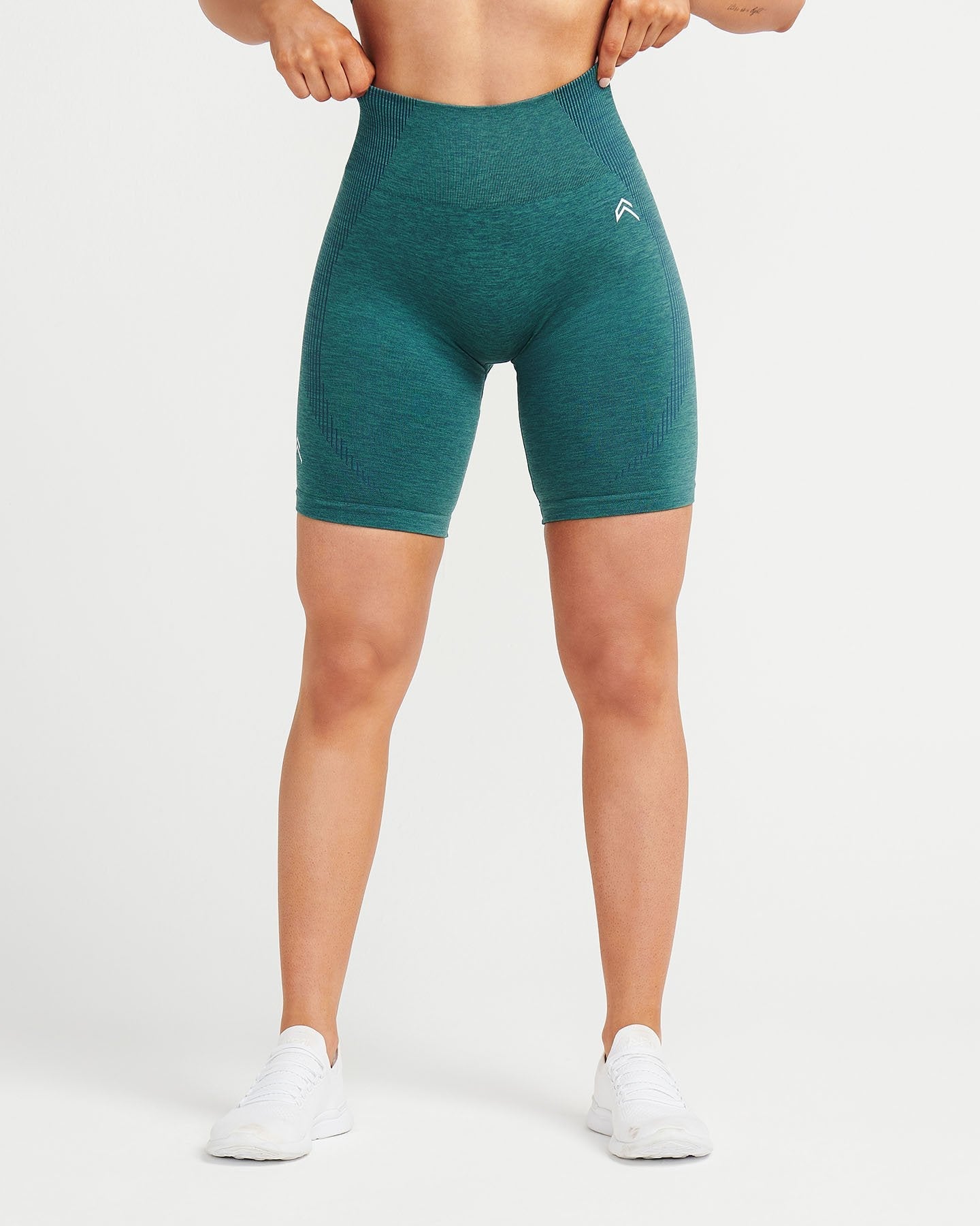 Classic Seamless Cycling Shorts | Mineral Green Marl