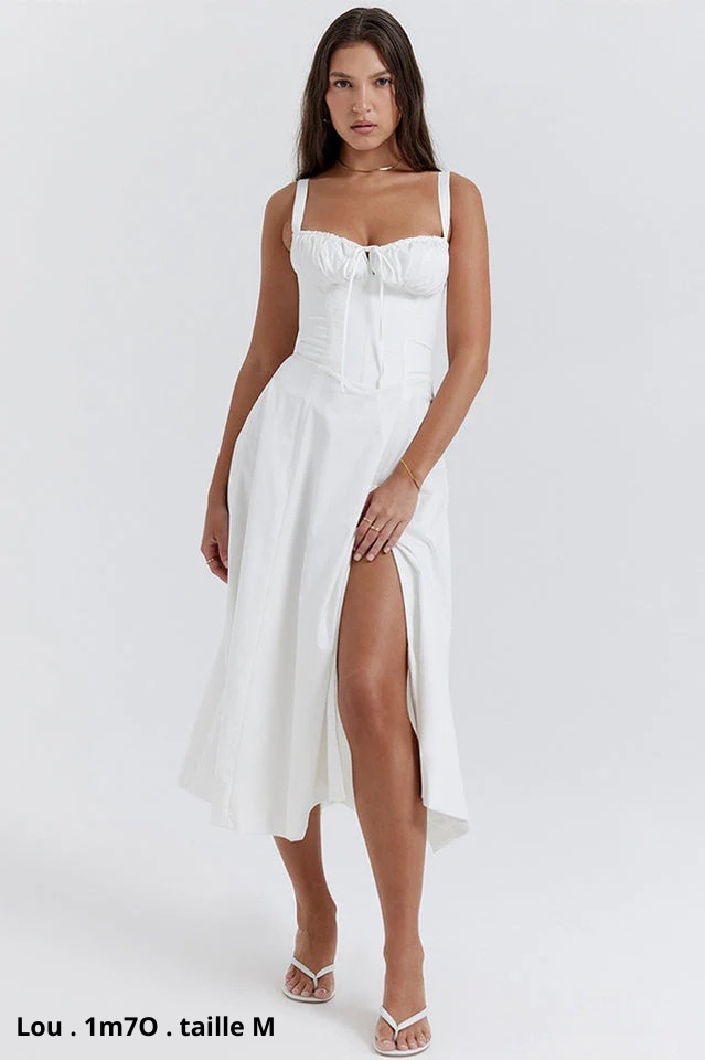 Robe corset Blanc